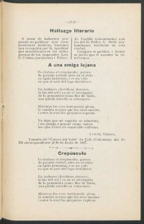A una amiga lejana