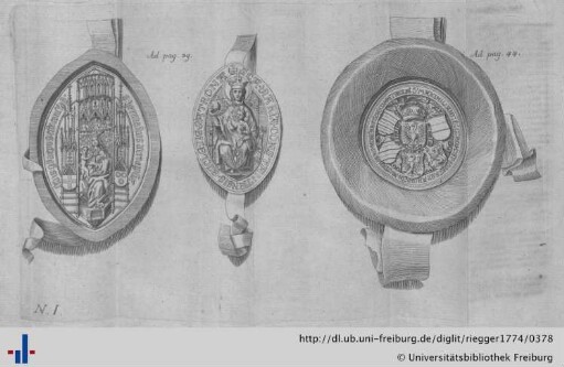 Abbildungen von Siegeln.