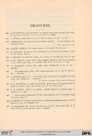Gravures (No. 853 - 1016)