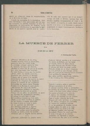 La muerte de Ferrer. [Poesía]