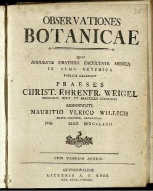 Observationes Botanicae