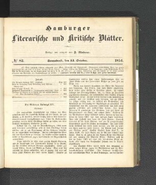 No. 82. 14. Oktober 1854