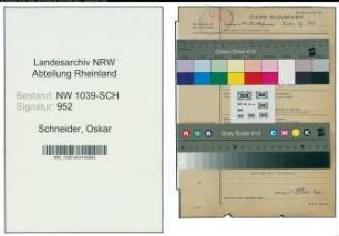 Entnazifizierung Oskar Schneider , geb. 00.00.0000 (Geschaeftsfuehrer)