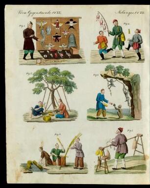 Gewerbe, Künste und Handwerke in China.