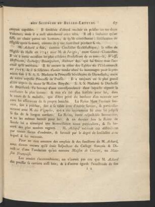 [Histoire De L'Academie Royale des Sciences Et Belles-Lettres. Fortsetzung]