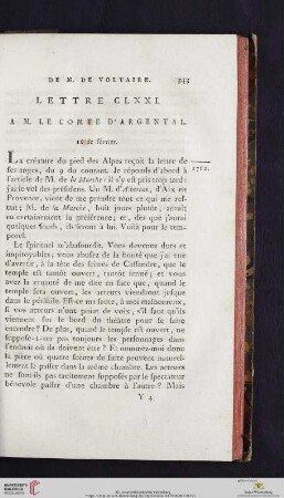 (Lettre CLXXI - CLXXX)