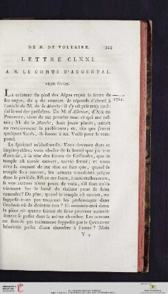 (Lettre CLXXI - CLXXX)