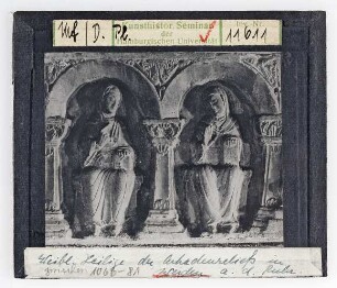 Essen-Werden: Weibl. Heilige Arkadenreliefs, 1066-81
