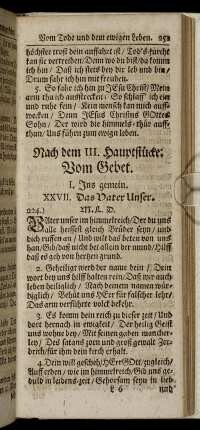 Nach dem III. Hauptstücke; Vom Gebet.