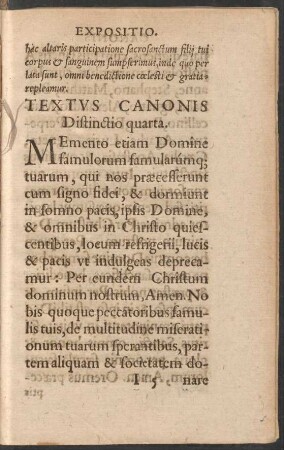 Textus Canonis Distinctio quarta.