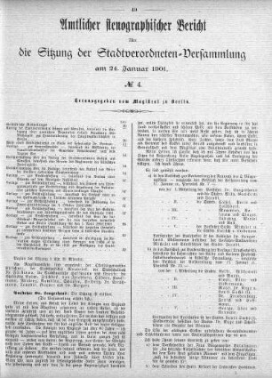 No. 4, 24. Januar 1901