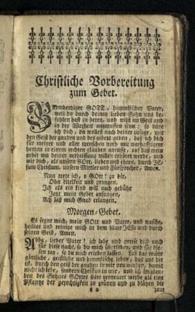 Morgen-Gebet