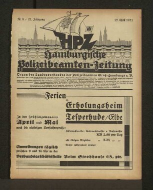 Nr. 8 / 21. Jahrgang 15. April 1931