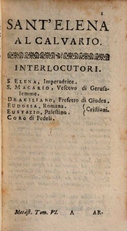 Opere Drammatiche, 6