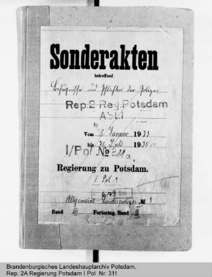 Befugnisse und Pflichten der Polizeibehörden