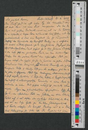 Postkarte an die Verlagshandlung Broschek u. Co.