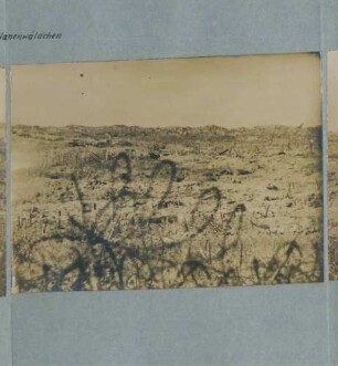Foto feindlicher Anlagen südwestlich des "Ulanenwäldchens", Teil 3 (Rundbild)