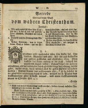 535-540, Vorrede über das dritte Buch vom wahren Christentum