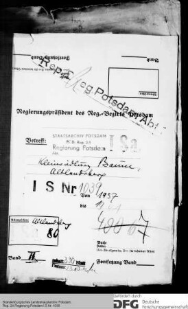 Kleinsiedlungen in Altlandsberg, Kr. Niederbarnim
