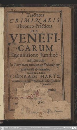 Tractatus de inquisitione veneficarum