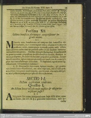 Sectio VI. Dictum explicatum vindicans