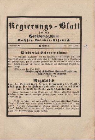 Nr. 19 : 26. Juni 1859