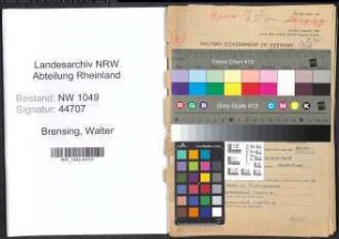 Entnazifizierung Walter Brensing , geb. 30.03.1907 (Bankangestellter)