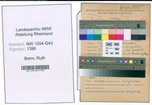 Entnazifizierung Ruth Borm , geb. 04.07.1922 (Krankenschw.)