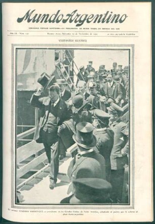Visitantes ilustres [Fotografía] : El coronel Teodoro Roosevelt