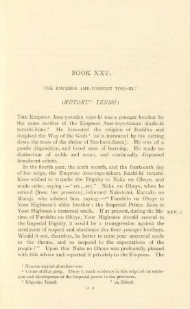 Book XXV. The emperor Ame-yorodzu toyo-hi. (Kotoku Tenno)