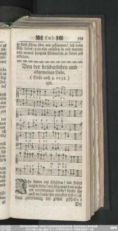 Von der brüderlichen und allgemeinen Liebe.