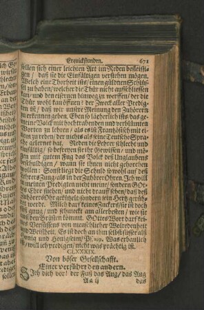 CLXXXIX. Von böser Gesellschafft. Einer verführt den andern.