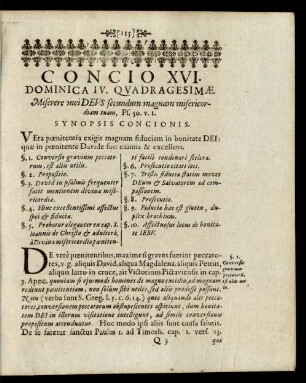 Concio XVI. Dominica IV. Quadragesimae.