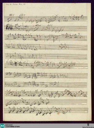 3 Symphonies. Sketches - Mus. Hs. Molter Anh. 46