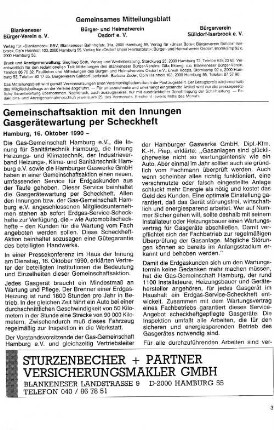 Gemeinschaftsaktion mit den Innungen : Gasgerätewartung per Scheckheft
