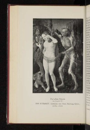 Die Eitelkeit. Gemälde von Hans Baldung Grien, 1476-1545