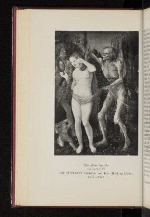 Die Eitelkeit. Gemälde von Hans Baldung Grien, 1476-1545