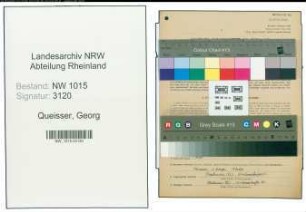 Entnazifizierung Georg Queisser , geb. 13.12.1886 (Arzt)