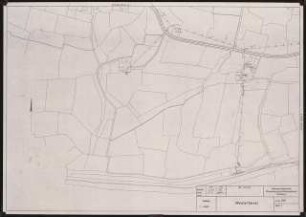 Planung für Westerhever: Planungsunterlage: Leitungsplan Westerhever Blatt 1 1:2000