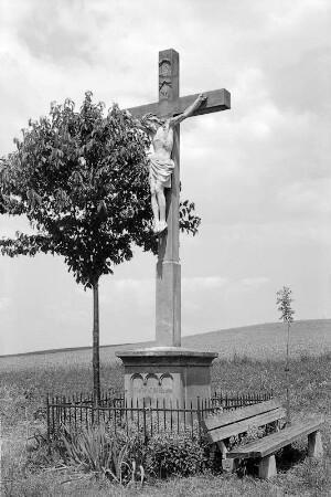 Wegekreuz (Wegekreuz); Hünfeld, Kies