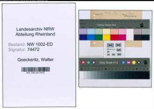 Entnazifizierung Walter Goeckeritz, geb. 22.09.1903 ()