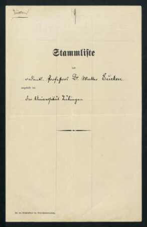 Stammliste
