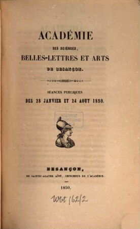 Séances publiques. 1850