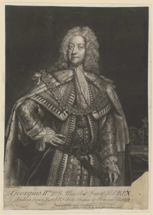 Bildnis des Georgius II., König von Großbritannien