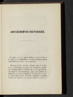 Antecedentes historicos.