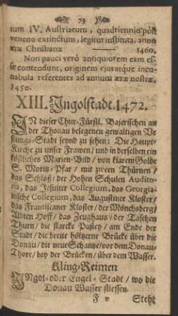 XIII. Ingolstadt. 1472