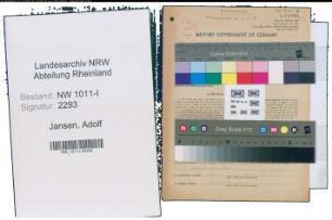 Entnazifizierung Adolf Jansen , geb. 07.01.1911 (Textiltechniker)