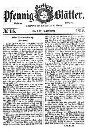 No. 116, 26. u. 27. September