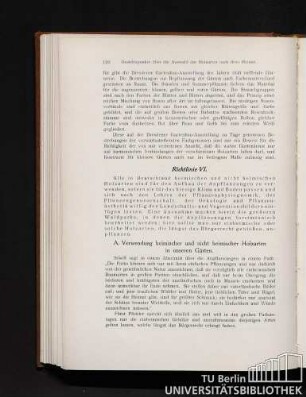 A. Verwendung heimischer und nicht heimischer Holzarten in unseren Gärten.