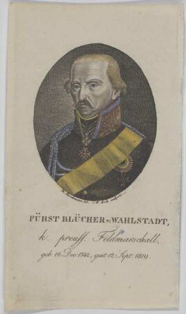Bildnis des Blücher v. Wahlstadt